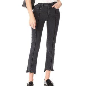 New PAIGE Julia High Rise Vintage Uneven Hem Jeans